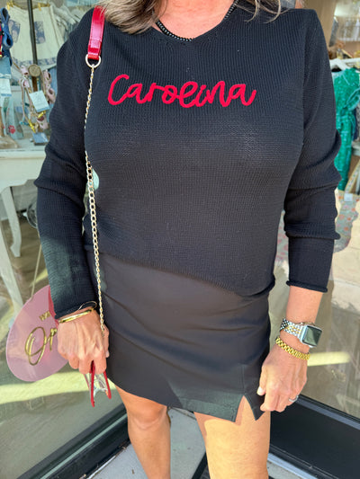 Carolina Light Weight Sweater- Black