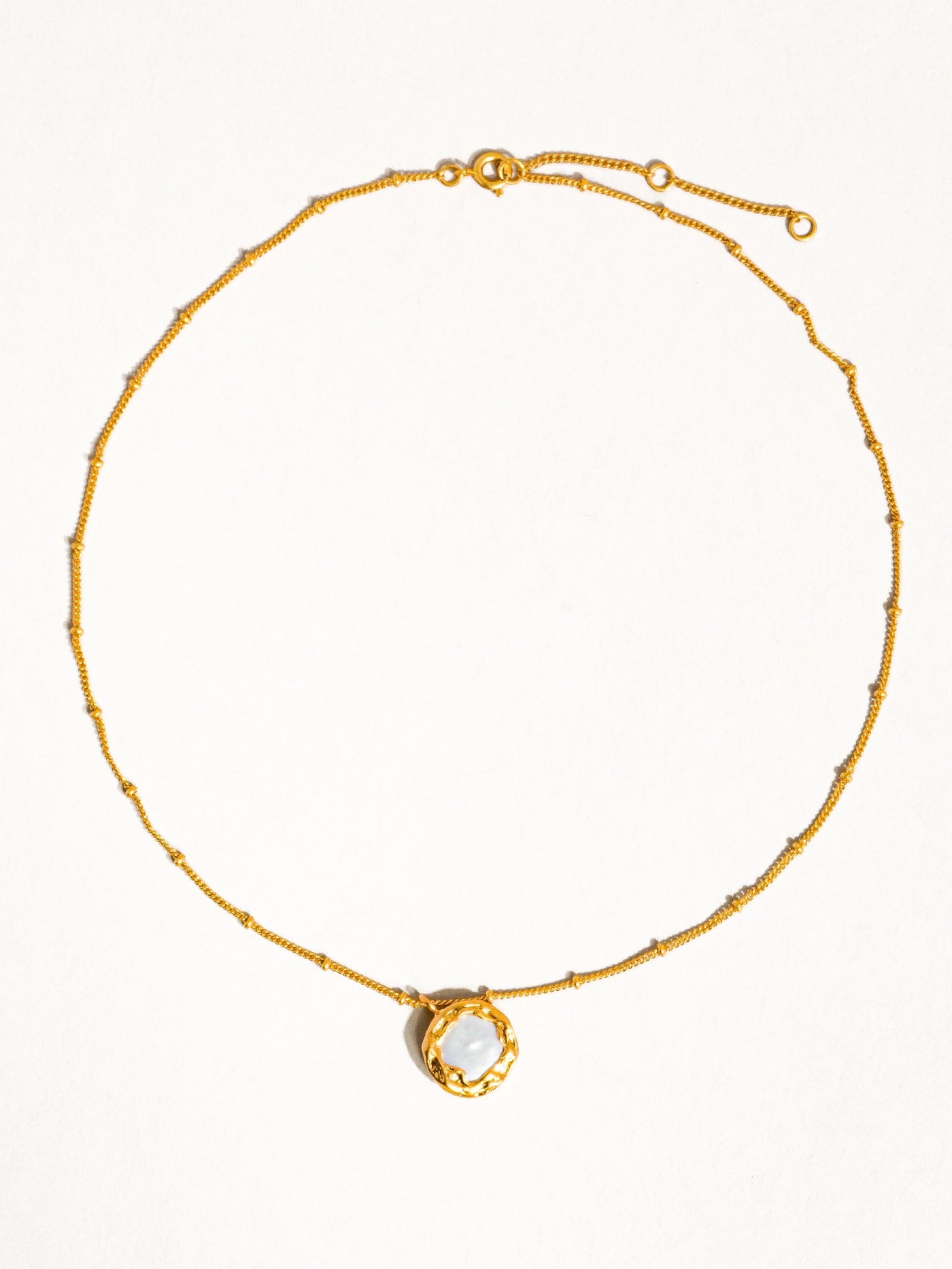 Lydia 18k Vintage Gold Pearl Necklace
