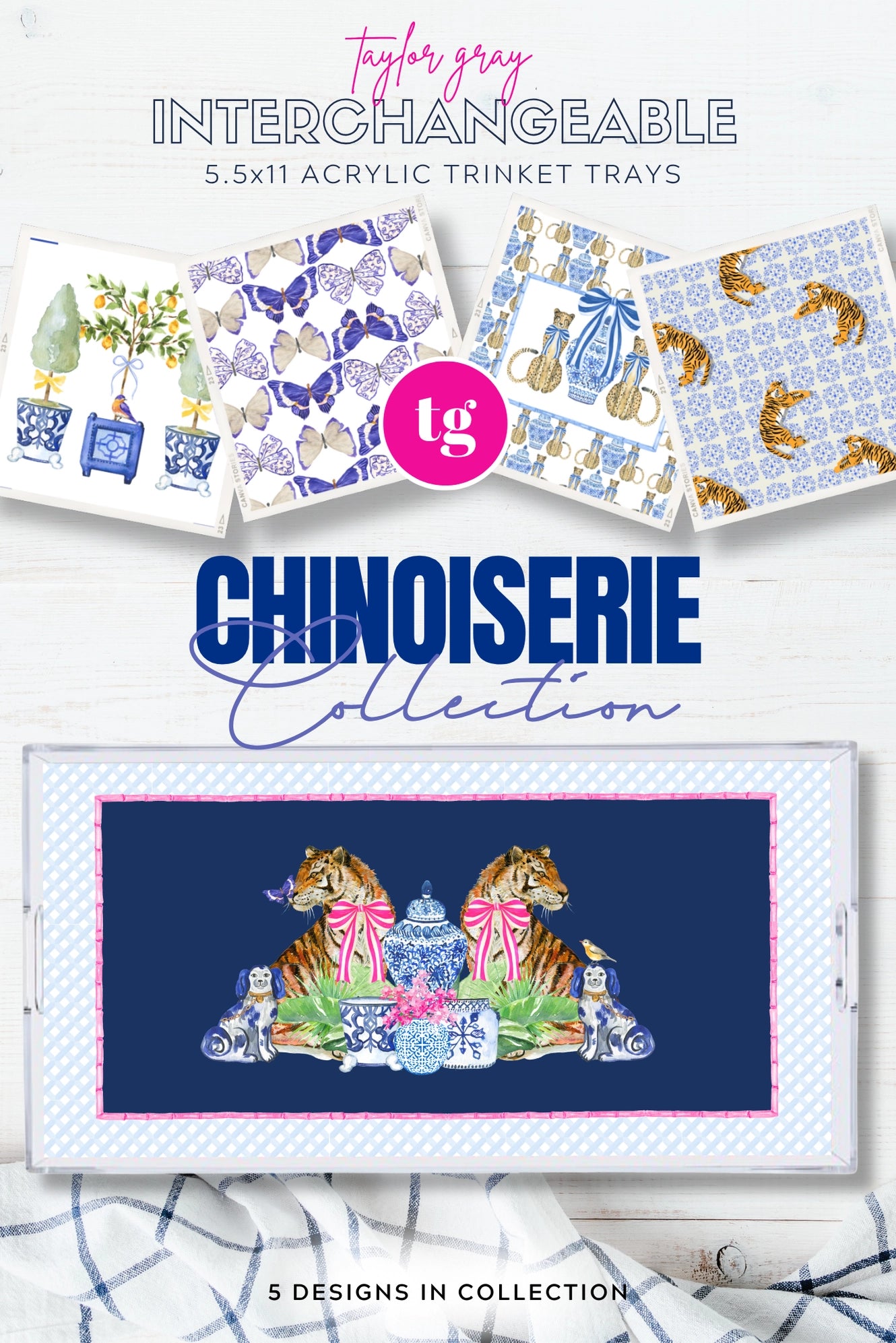 5.5x11 Trinket Tray Inserts