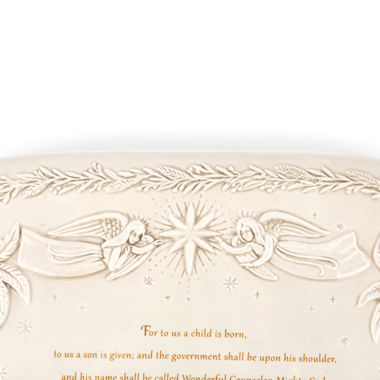 Christmas Journey Ceramic Nativity Serving Platter 18" x 12"