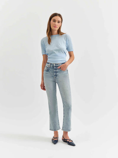 Shy Girl Crop Flare Jean- Miracle