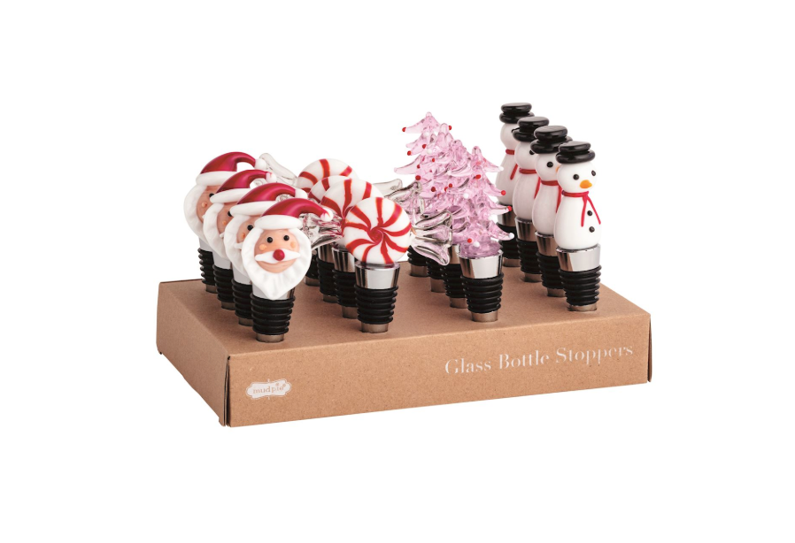 Christmas Glass Bottle Stoppers