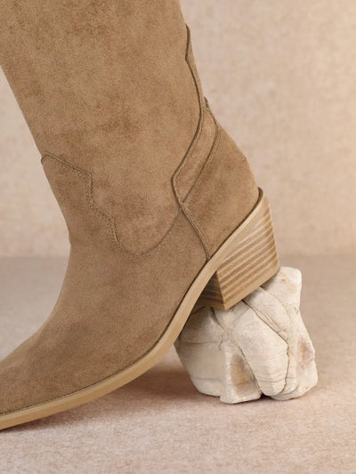 Juliette Suede Brown Boot