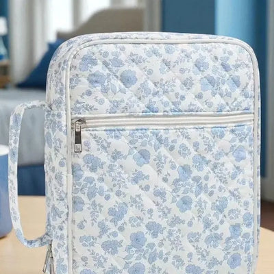 Floral Print Quilted Bible Cover