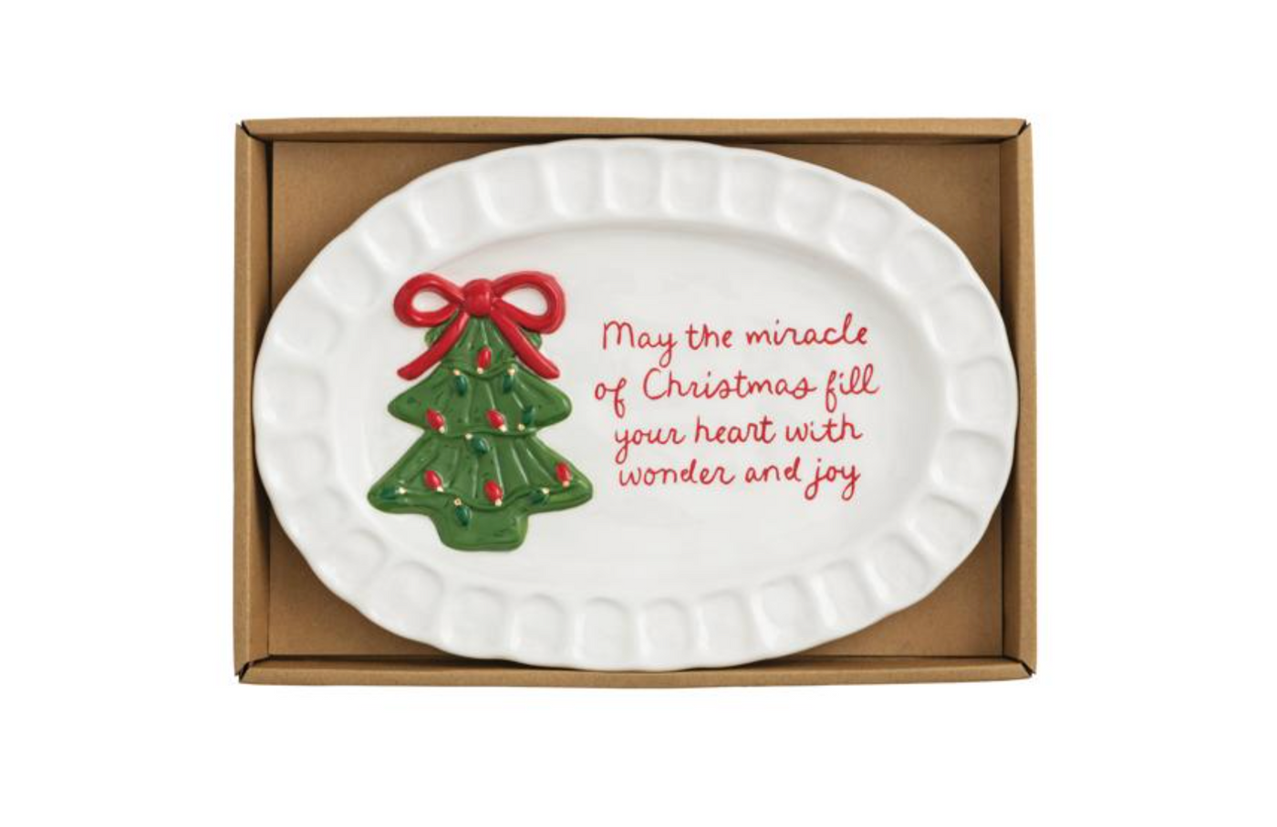Christmas Sentiment Plate