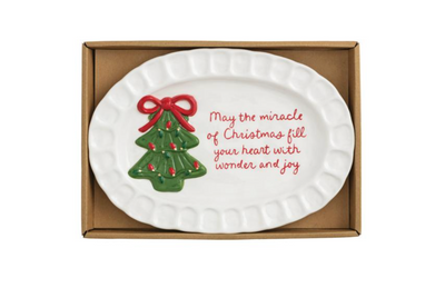 Christmas Sentiment Plate