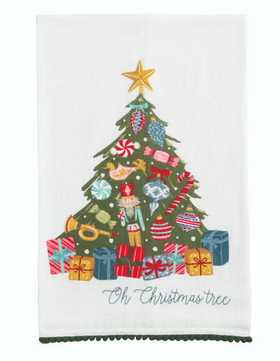 Christmas Printed Tea Towel