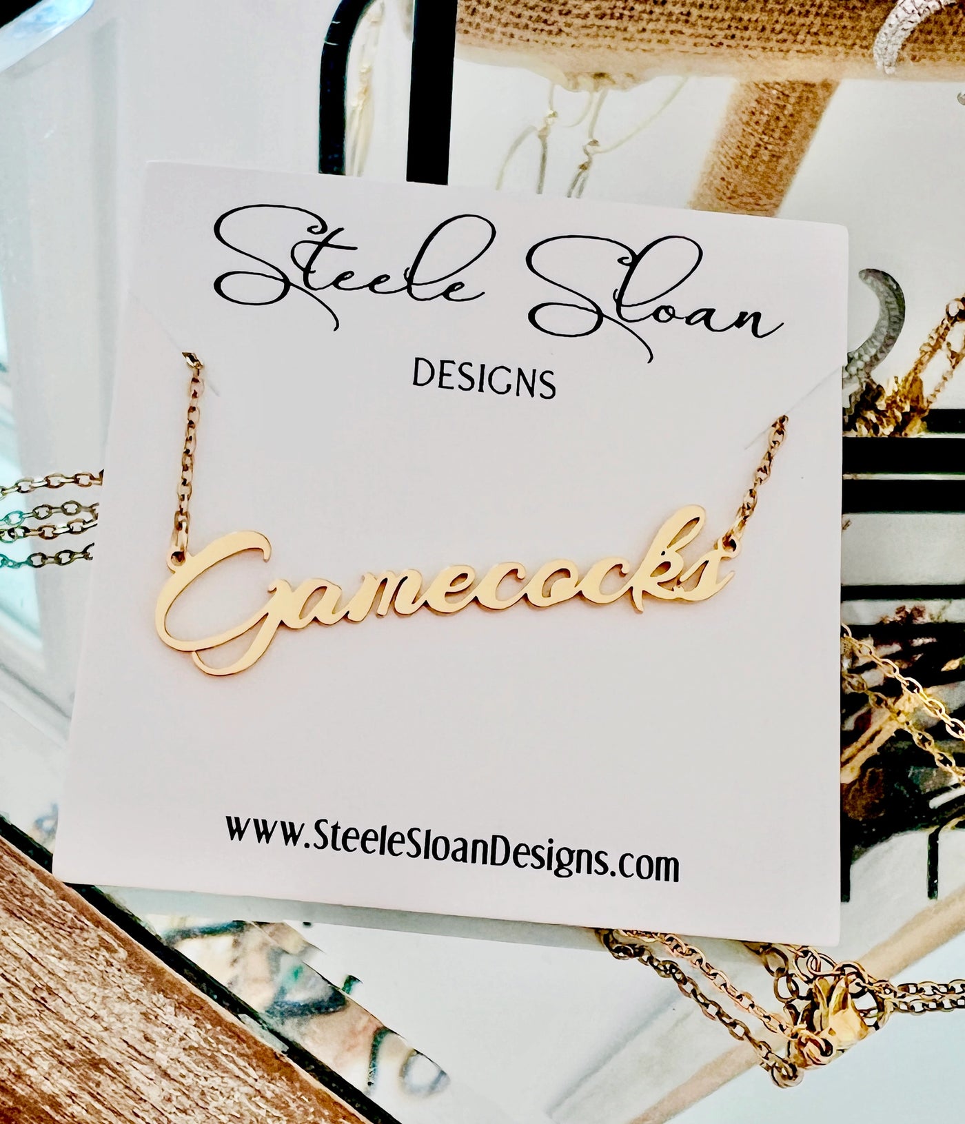 Gold Game Day Team Necklace