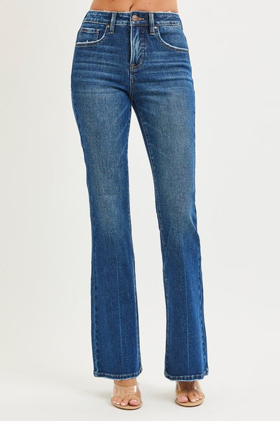 High Rise 4 Way Stretch Flare Denim
