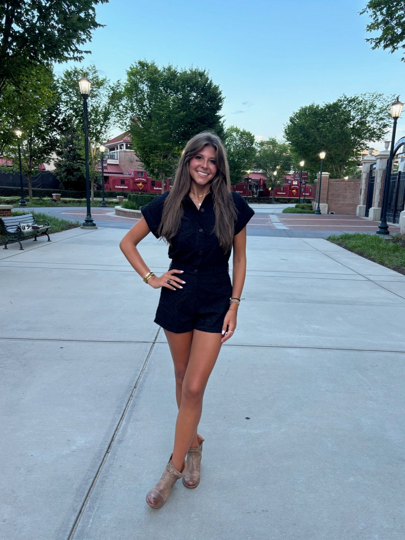 Black Eylet Avril Romper