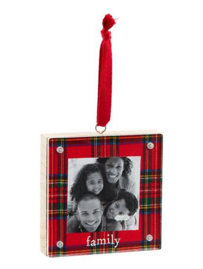 Wood and Acrylic Frame Ornament