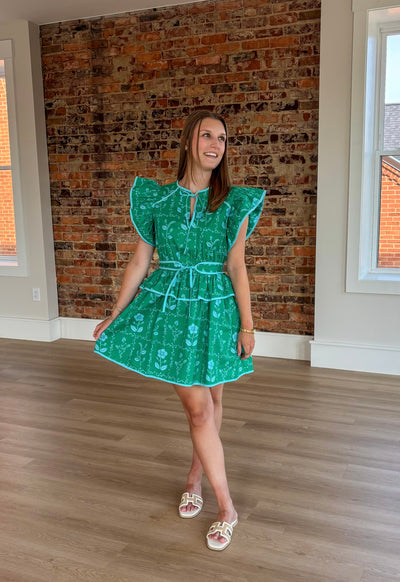 Floral Print Mini Dress