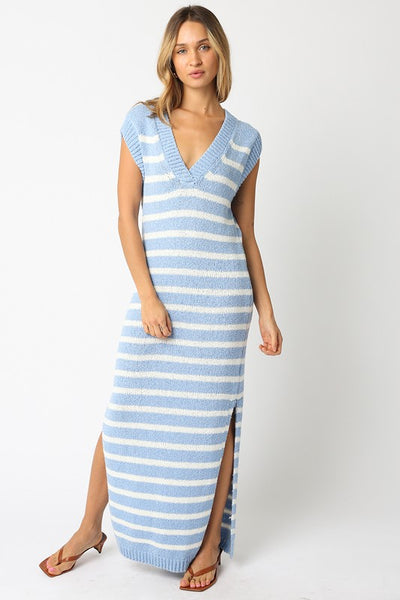 Maria Blue Maxi Dress