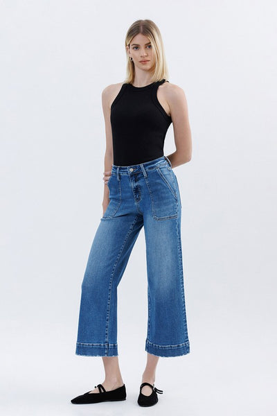 Utility Pocket High Rise Vervet Jean