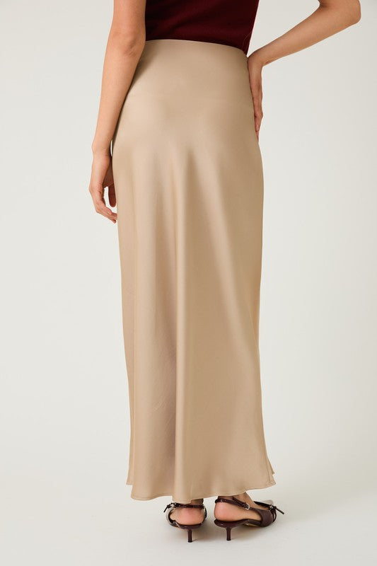 Sunday Edition Satin Maxi Skirt