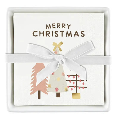 Ceramic Napkin Tray and Napkins