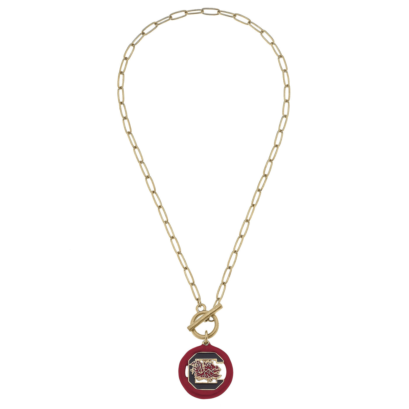 South Carolina Gamecocks Enamel Necklace