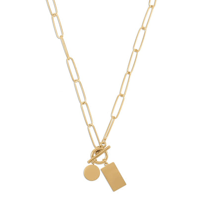 Kaylee Toggle Charm Necklace