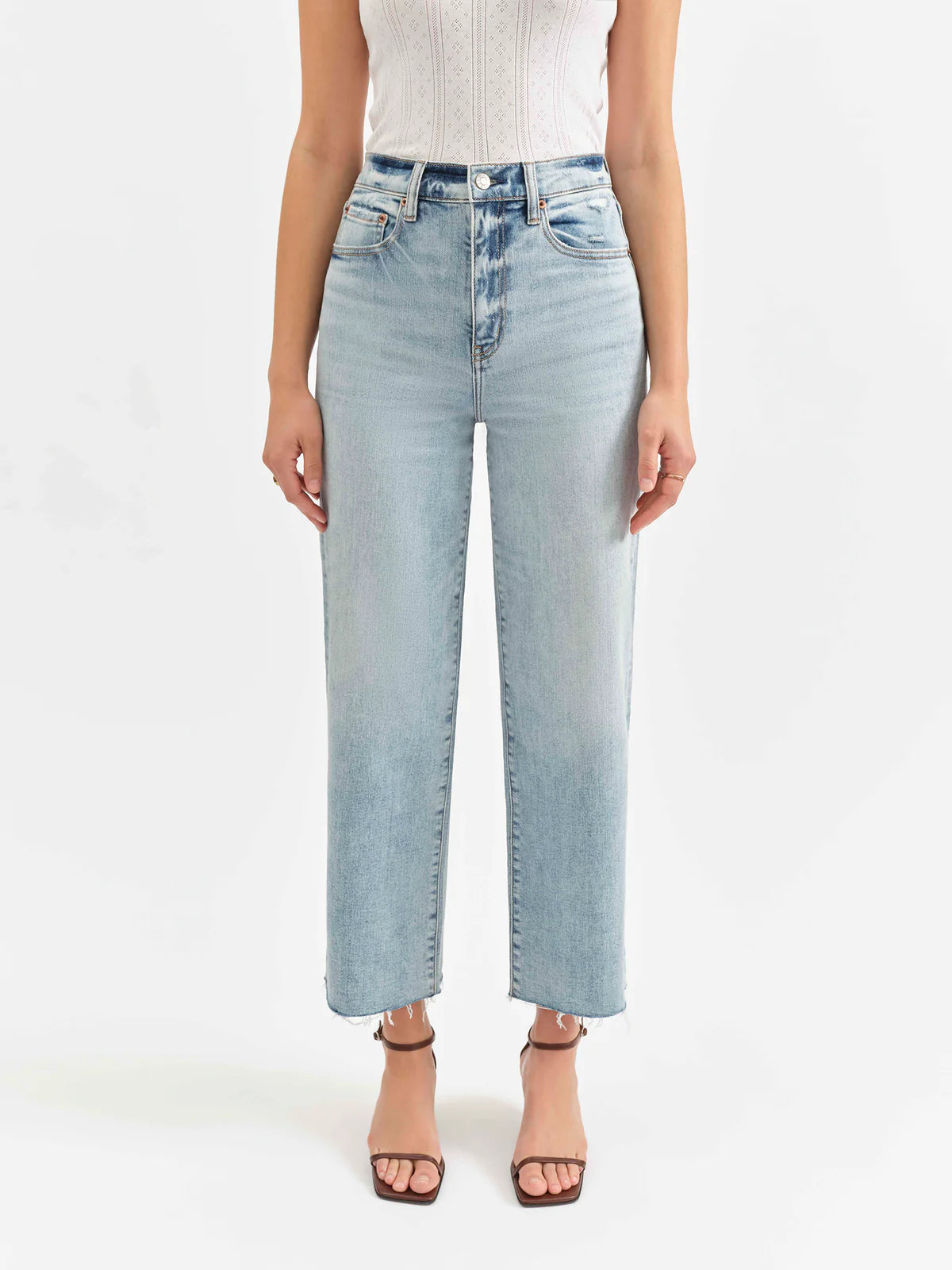 Pleaser High Rise Wide Leg Jean- Miracle