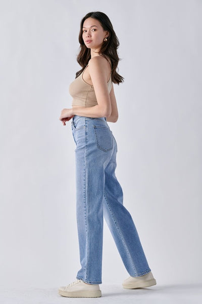 Light Wash High Rise Dad Jean By Cello