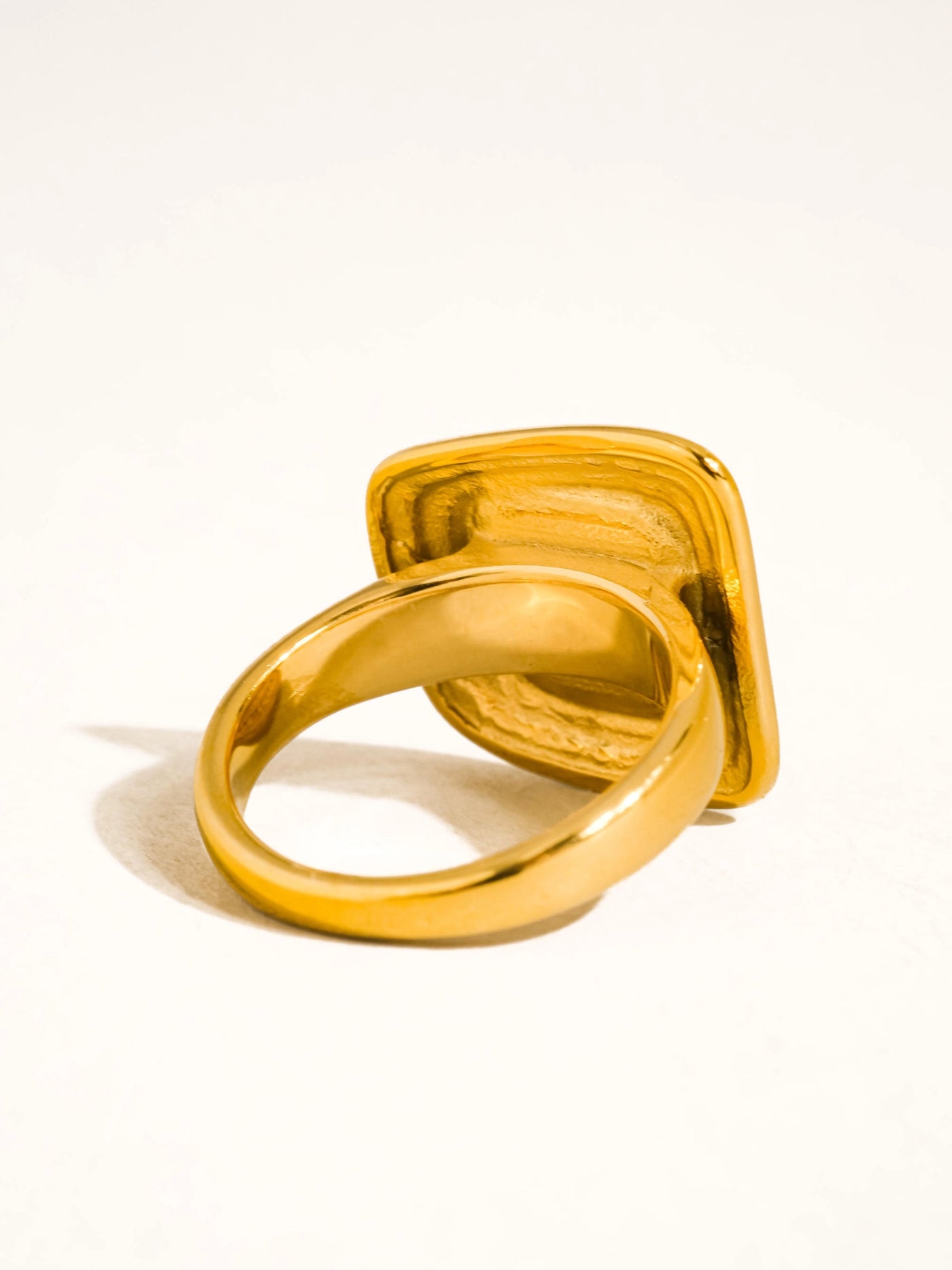 Auricca 18K Gold Non-Tarnish Abstract Ring