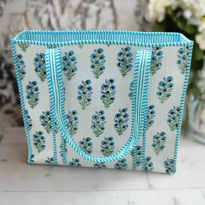 Nash Grey Floral Print Tote Bag