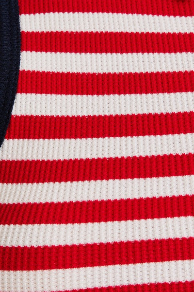 Striped Tank- Navy/Red