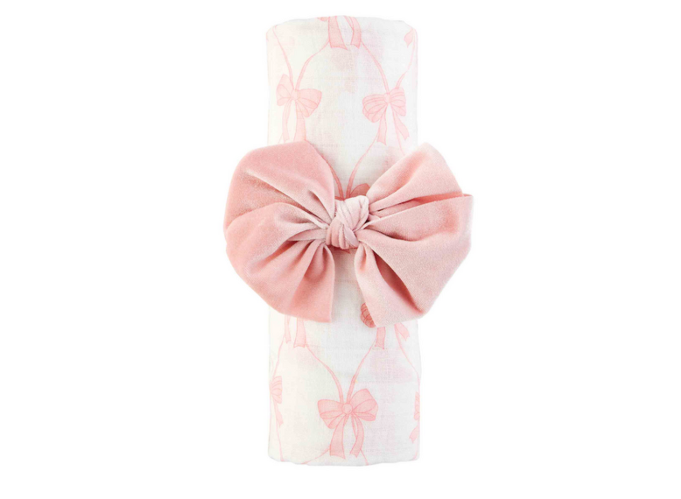 Bow Swaddle and Headband