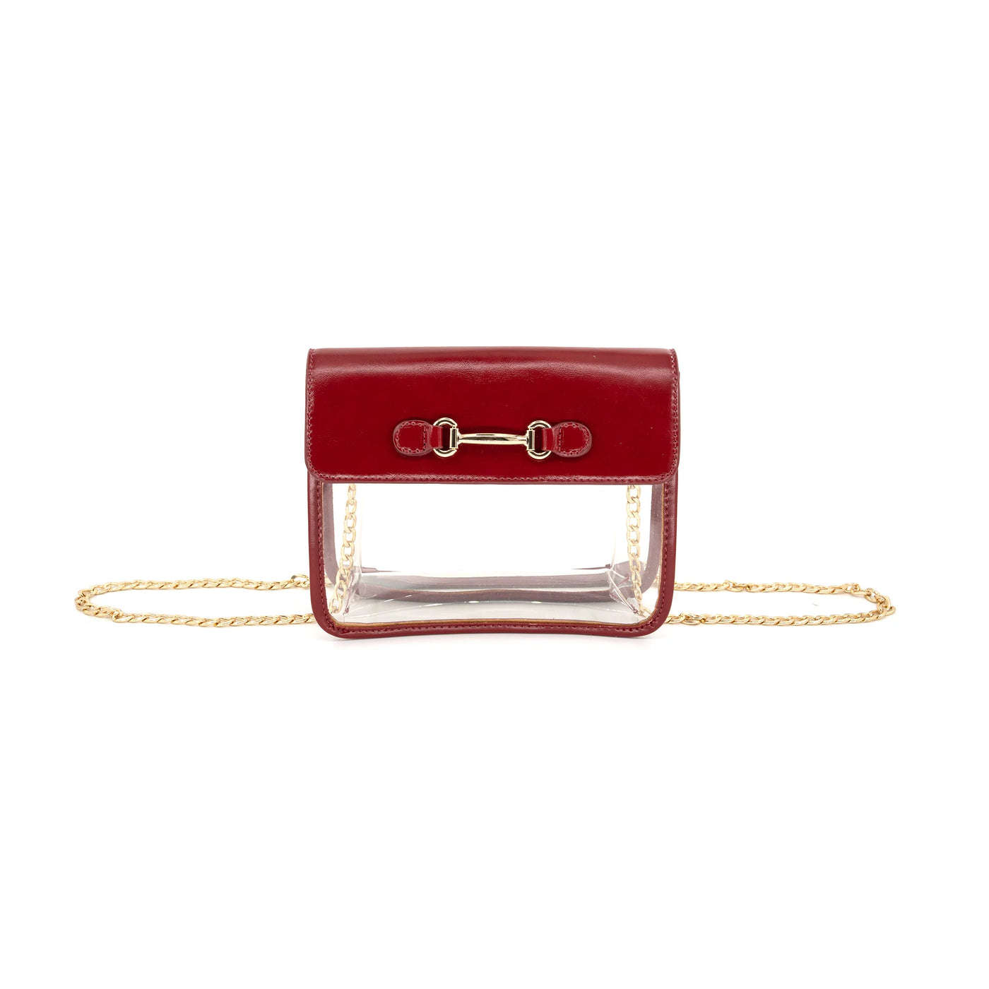 Buckle Detail Clear Stadium Bag