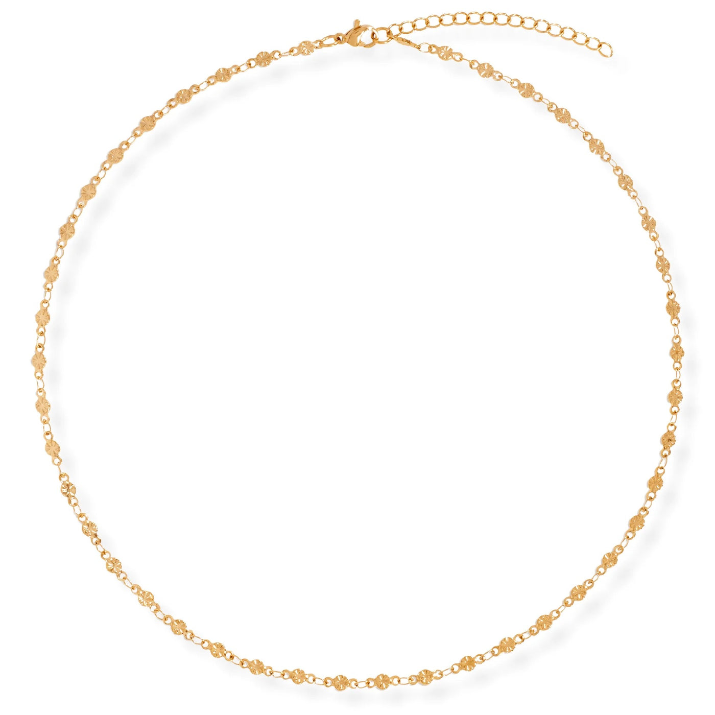 Garcelle Mini Disc Chain Necklace