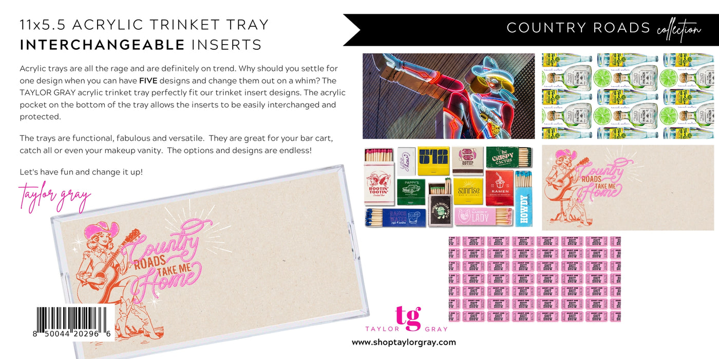 5.5x11 Trinket Tray Inserts