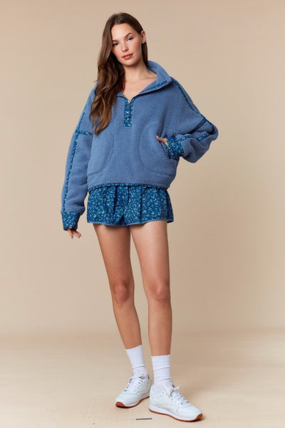 Ditsy Flower Printed Sporty Shorts