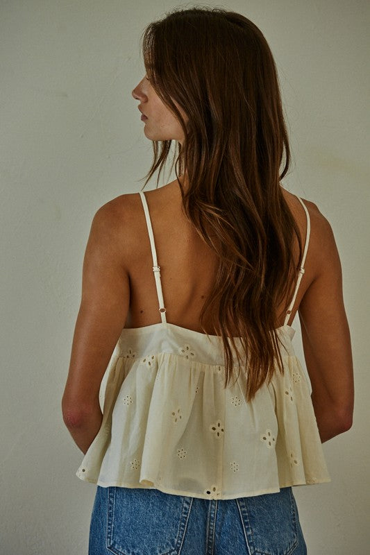 Estelie Eyelet Cami Top
