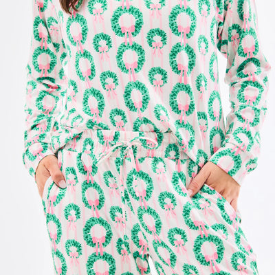 Annie Pajama Set- Rosy Wreaths