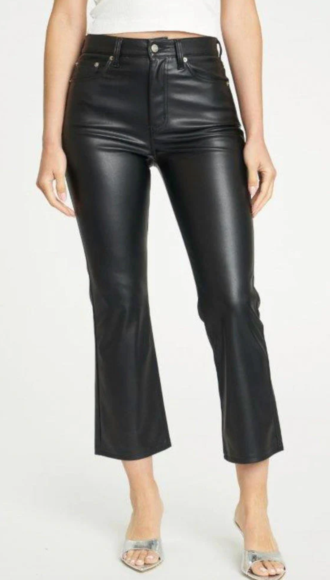 Shy Girl High Rise Crop Flare Pant- Cinematic