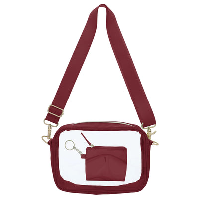 Game Day Clear Crossbody Bag with Keychain Wallet
