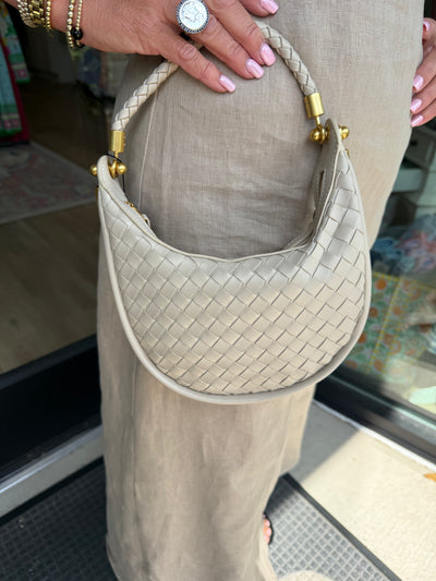 Crescent Woven Mini Bag
