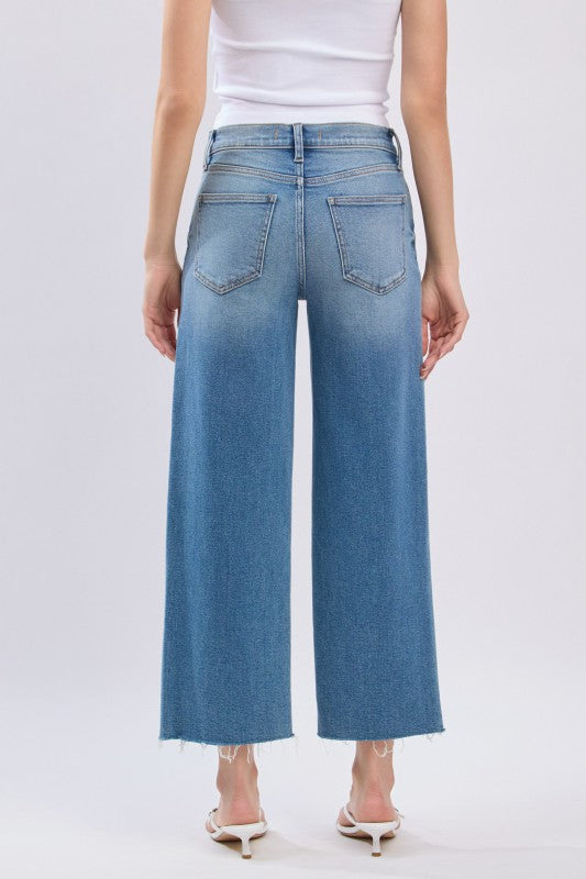 Kori Wide Leg Cropped Denim Pant