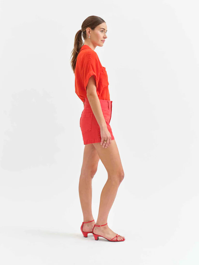 Valley Girl High Rise Short- Cherry