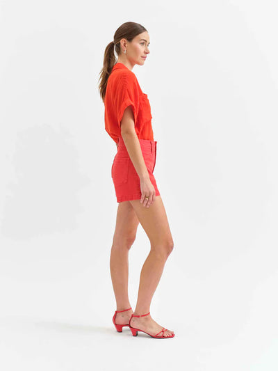 Valley Girl High Rise Short- Cherry