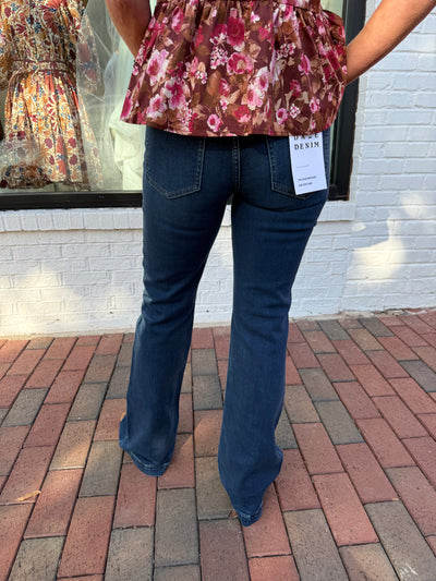 Heartbreaker Mid Rise Flare Jean- Hit Maker
