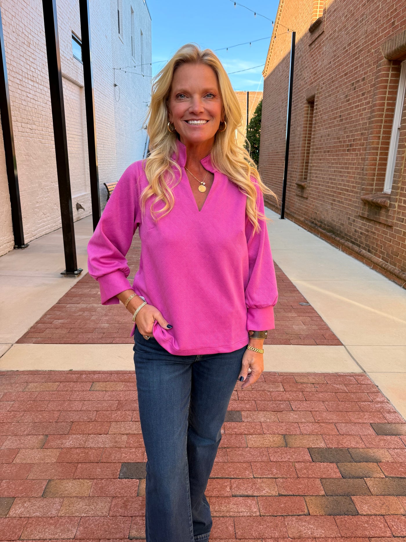 Jocelyn Pink Top