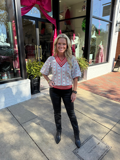 Faith In A Bow Ivory Sweater