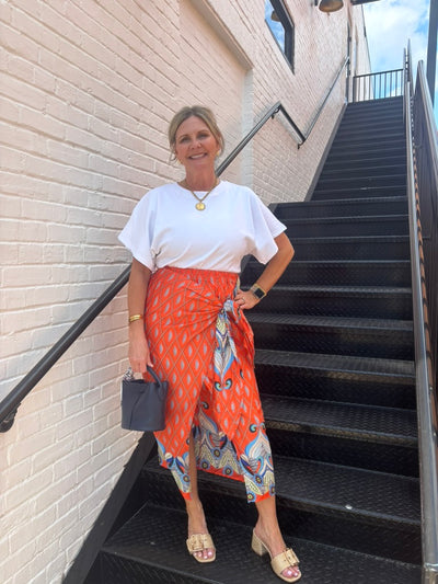 Saffron Paralia Wrap Skirt
