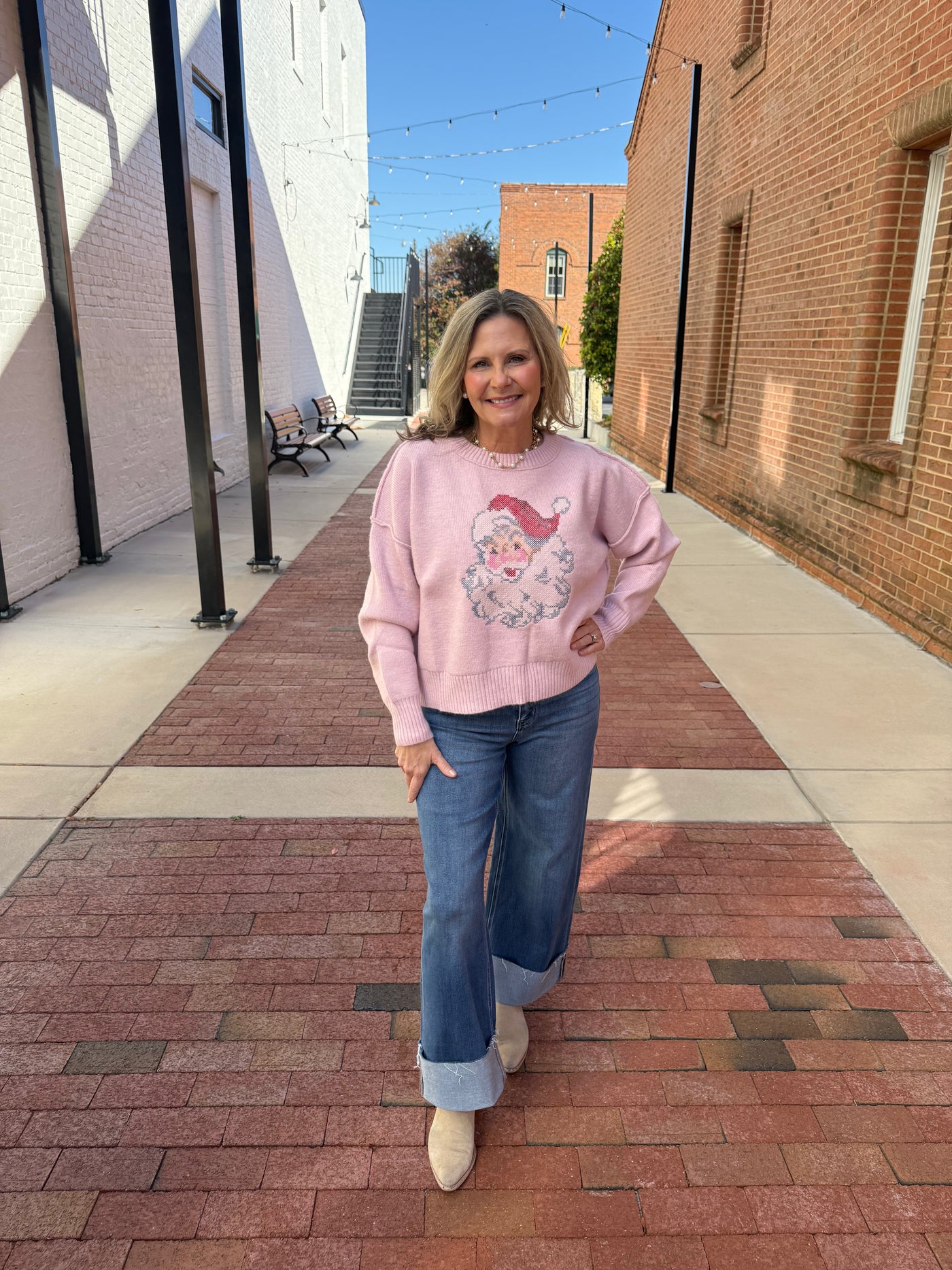 Crochet Stitch Santa Sweater