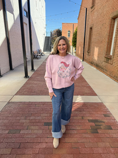 Crochet Stitch Santa Sweater