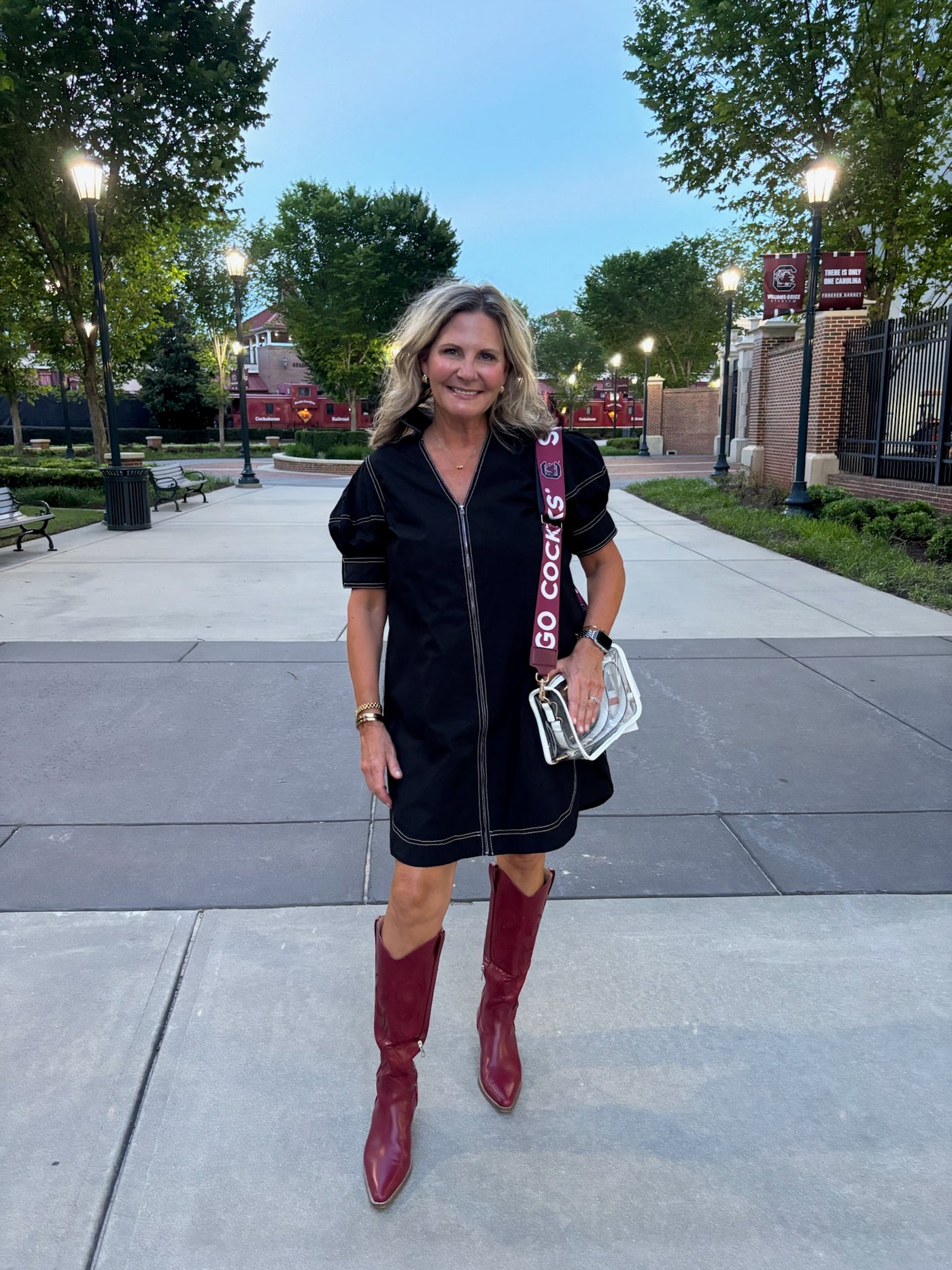 Black Zip Up Mini Dress
