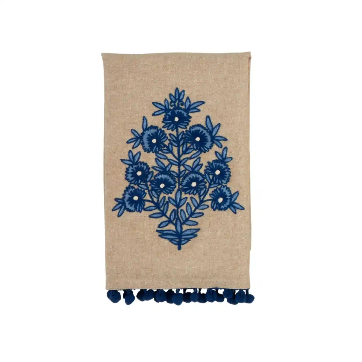 Floral Embroidered Towel