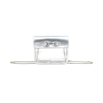 Buckle Detail Clear Stadium Bag