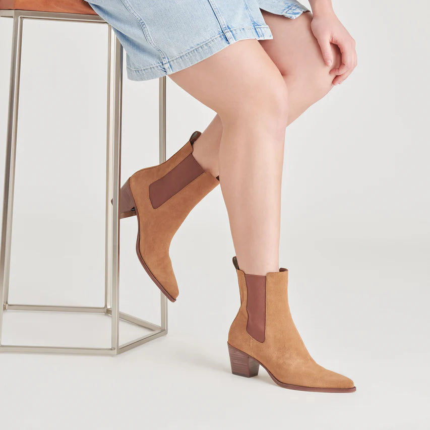 Shadie H2O Brown Suede Bootie By Dolce Vita